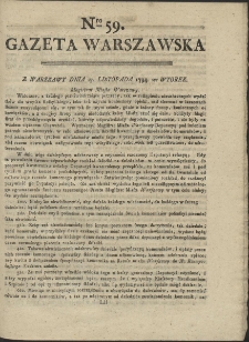 Gazeta Wolna Warszawska. R. 1794 Nr 59
