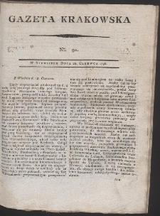 Gazeta Krakowska. R. 1796 nr 50
