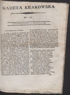 Gazeta Krakowska. R. 1796 Nr 66