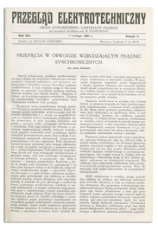 Przegląd Elektrotechniczny. Rok XIII, 1 Lutego 1931, Zeszyt 3