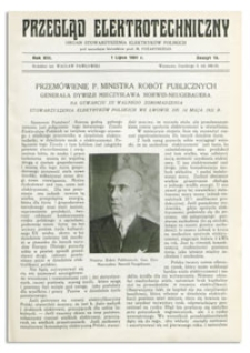 Przegląd Elektrotechniczny. Rok XIII, 1 Lipca 1931, Zeszyt 13