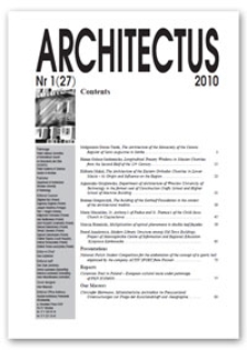 Architectus : Pismo Wydziału Architektury Politechniki Wrocławskiej, 2010, nr 1 (27)