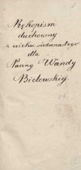 [Modlitewnik z XVII wieku]