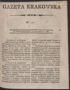 Gazeta Krakowska. R. 1798 Nr 92