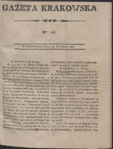 Gazeta Krakowska. R. 1800 Nr 16