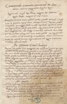 Konstytucje sejmów koronnych z lat 1539-1543 i inne materiały głównie treści prawniczej