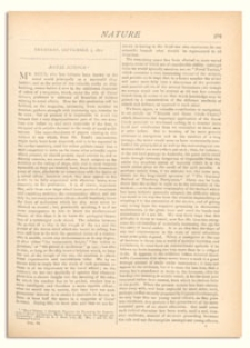 Nature : a Weekly Illustrated Journal of Science. Volume 6, 1872 September 5, [No. 149]