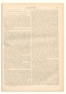Nature : a Weekly Illustrated Journal of Science. Volume 9, 1873 November 13, [No. 211]