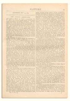 Nature : a Weekly Illustrated Journal of Science. Volume 10, 1874 May 14, [No. 237]