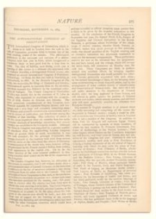 Nature : a Weekly Illustrated Journal of Science. Volume 10, 1874 September 10, [No. 254]