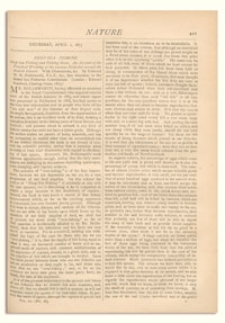 Nature : a Weekly Illustrated Journal of Science. Volume 11, 1875 March 25, [No. 282]