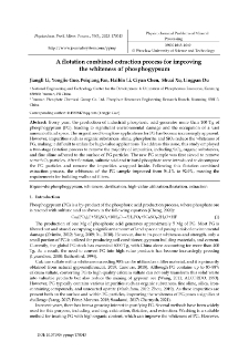 A flotation combined extraction process for improving the whiteness of phosphogypsum