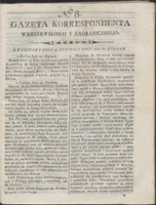 Gazeta Korrespondenta Warszawskiego i Zagranicznego. R. 1800 Nr 8