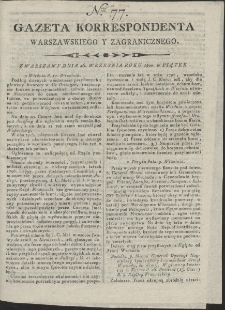 Gazeta Korrespondenta Warszawskiego i Zagranicznego. R. 1800 Nr 77