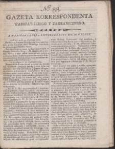 Gazeta Korrespondenta Warszawskiego i Zagranicznego. R. 1800 Nr 88