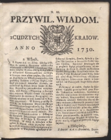 Uprzywilejowane wiadomości z cudzych kraj&oacute;w. R. 1730 Nr 3