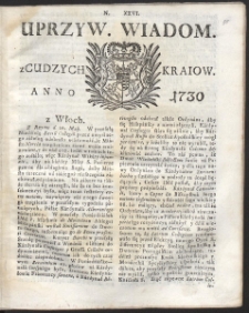 Uprzywilejowane wiadomości z cudzych kraj&oacute;w. R. 1730 Nr 26