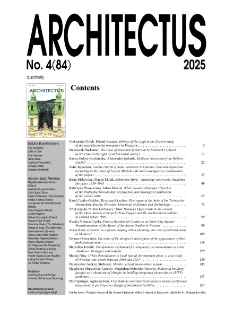 Contents [Architectus : Pismo Wydziału Architektury Politechniki Wrocławskiej, 2025, nr 4 (84)]