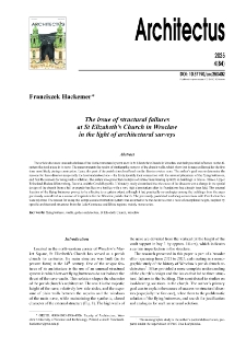 The issue of structural failures at St Elizabeth&rsquo;s Church in Wrocław in the light of architectural surveys