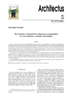 The dynamics of demand for temporary accommodationin crisis situations: strategies and insights