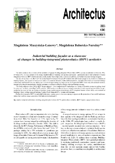 Industrial building fa&ccedil;ades as a showcase of changes in building-integrated photovoltaics (BIPV) aesthetics