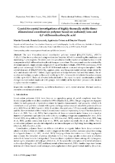 Crystal-to-crystal investigations of highly thermally stable three-dimensional coordination polymer based on sodium(I) ions and 4,4&rsquo;-stilbenedicarboxylic acid