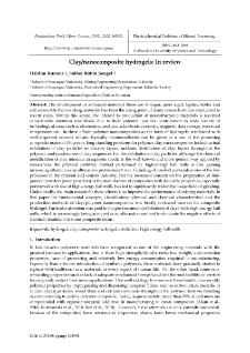 Clay/nanocomposite hydrogels : In review