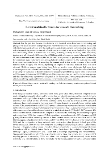 Recent sustainable trends for e-waste bioleaching