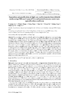 Separation and purification of light rare earth elements from chloride media using P204 and Cyanex272 in sulfonated kerosene under non-saponification conditions