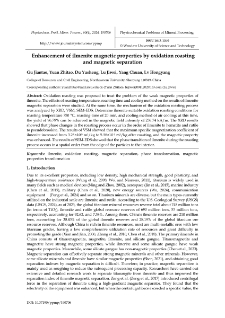 Enhancement of ilmenite magnetic properties by oxidation roasting and magnetic separation