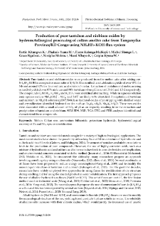 Production of pure tantalum and niobium oxides by hydrometallurgical processing of coltan smelter cake from Tanganyika Province/RD Congo using NH4HF2-KOH flux system