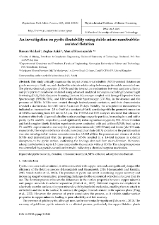 An investigation on pyrite floatability using stable micro-nanobubble-assisted flotation