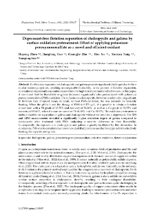 Depressant-free flotation separation of chalcopyrite and galena by surface oxidation pretreatment: Effect of applying potassium peroxymonosulfate as a novel and efficient oxidant