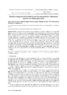 Hybrid coatings based on Ni@Ag and Ag nanoparticles: Fabrication and UV-Vis sintering process