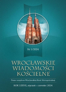 Wrocławskie Wiadomości Kościelne. R. 77 (2024), nr 1