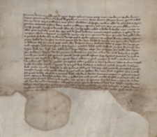 Jadwiga, kr&oacute;lowa polska, zatwierdza i transsumuje dokument: 1377 17 X Sandomierz, Pełka, sędzia i Prandota, podsędek zaświadczają, że Janusz, Mikołaj i Piotr dokonali działu d&oacute;br