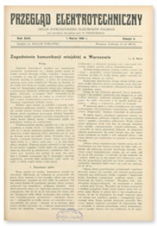 Przegląd Elektrotechniczny. Rok XVIII, 1 Marca 1936, Zeszyt 5
