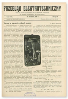 Przegląd Elektrotechniczny. Rok XVIII, 15 Kwietnia 1936, Zeszyt 8