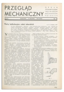 Przegląd Mechaniczny. Organ Stowarzyszenia Inżynierów Mechaników Polskich, T. 2, 10 grudnia 1936, nr 23