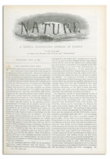 Nature : a Weekly Illustrated Journal of Science. Volume 16, 1877 May 3, [No. 392]