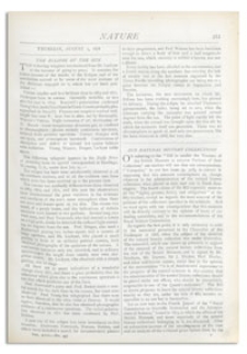 Nature : a Weekly Illustrated Journal of Science. Volume 18, 1878 August 1, [No. 457]
