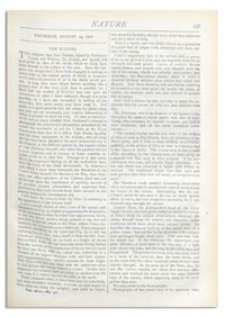 Nature : a Weekly Illustrated Journal of Science. Volume 18, 1878 August 29, [No. 461]