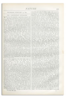 Nature : a Weekly Illustrated Journal of Science. Volume 19, 1879 February 13, [No. 485]