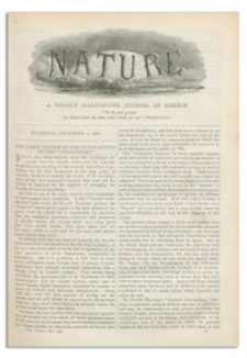 Nature : a Weekly Illustrated Journal of Science. Volume 23, 1880 November 4, [No. 575]