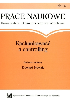 Controlling a podejście procesowe w systemie zarządzania. Prace Naukowe Uniwersytetu Ekonomicznego we Wrocławiu, 2008, Nr 14, s. 22-31