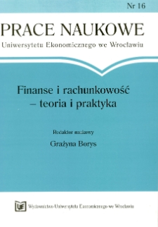 The financial evalutation of the capital project (construction of the minibike circuit). Prace Naukowe Uniwersytetu Ekonomicznego we Wrocławiu, 2008, Nr 16, s. 118-126