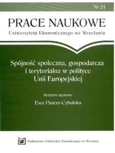 Znaczenie środków pomocowych UE w podnoszeniu konkurencyjności małych i średnich przedsiębiorstw sektora rolno-spożywczego w województwie lubelskim. Prace Naukowe Uniwersytetu Ekonomicznego we Wrocławiu, 2008, Nr 21, s. 329-337