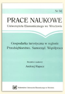 Współczesne koncepcje i wybrane modele polityki turystycznej. Prace Naukowe Uniwersytetu Ekonomicznego we Wrocławiu, 2009, Nr 50, s. 43-53