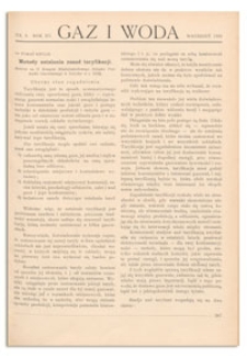 Gaz i Woda. R. XV, wrzesień 1935, Nr 9