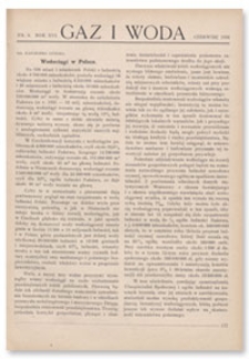 Gaz i Woda. R. XVI, czerwiec 1936, Nr 6